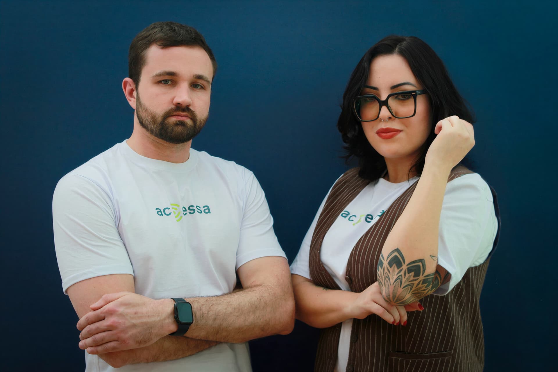 Willian Borecki e Elisa Santin, fundadores da Accessa